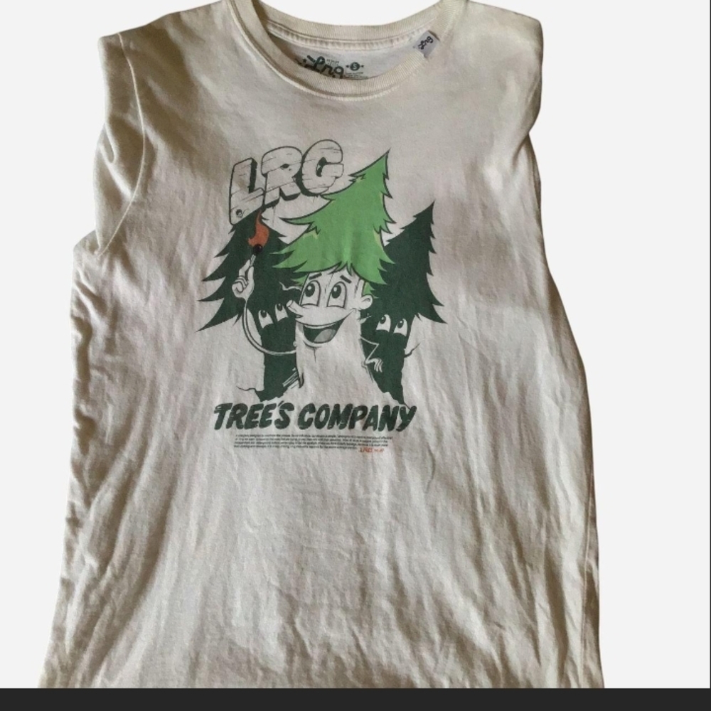 LRG White and Green Trees Graphic Tee